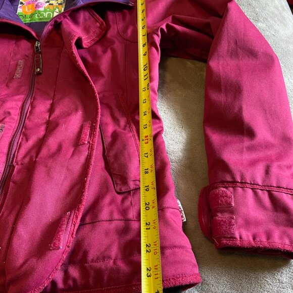 Womens BURTON Dry Ride Snow Board Ski Jacket size L Large Maroon - Picture 8 of 9